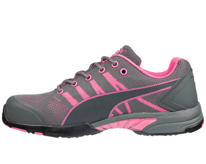 Puma dames werkschoenen Celerity Knit Pink WNS Low S1 HRO SRC 64291 voorkant links 