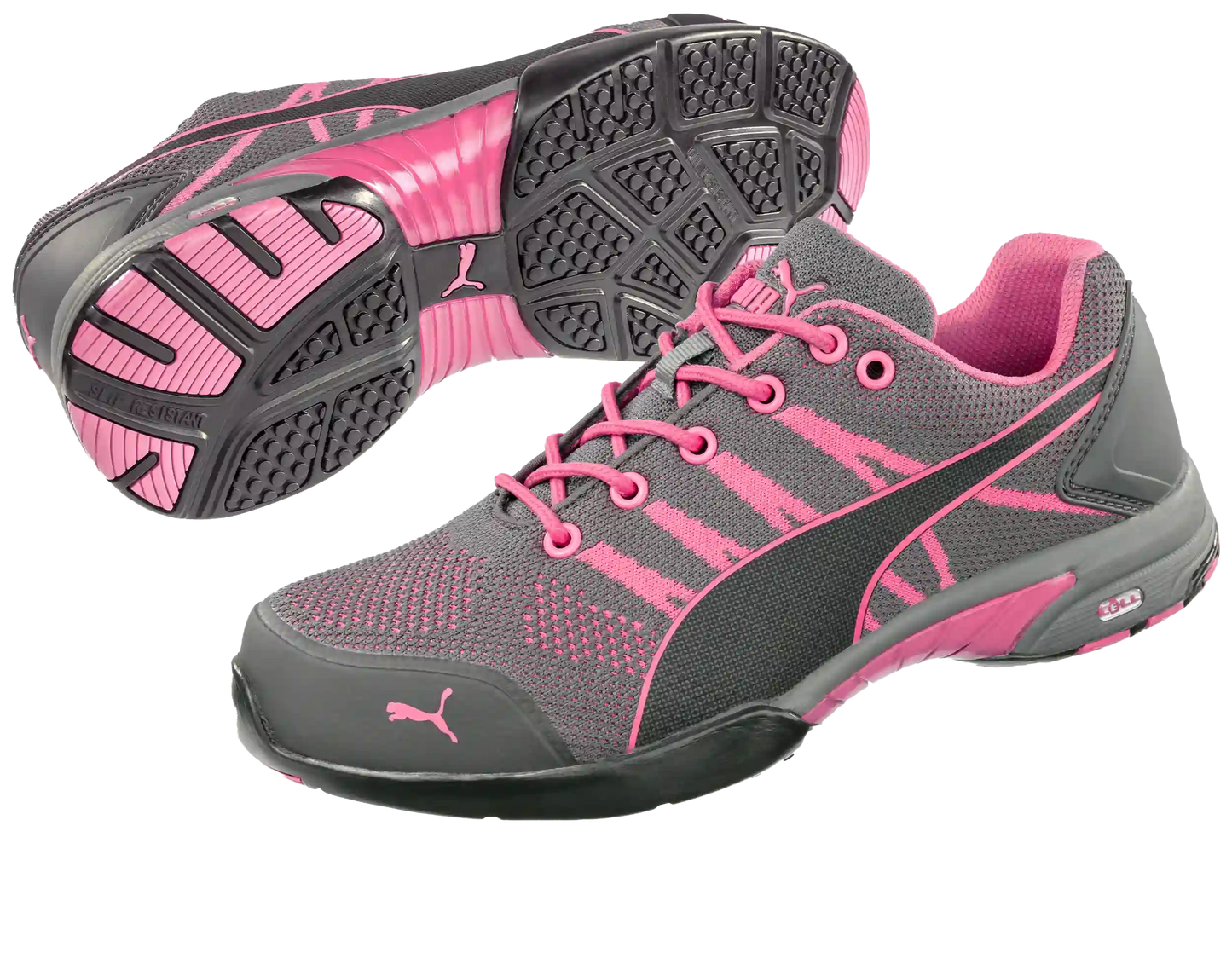 Puma dames werkschoenen Celerity Knit Pink WNS Low S1 HRO SRC 64291 samen paar
