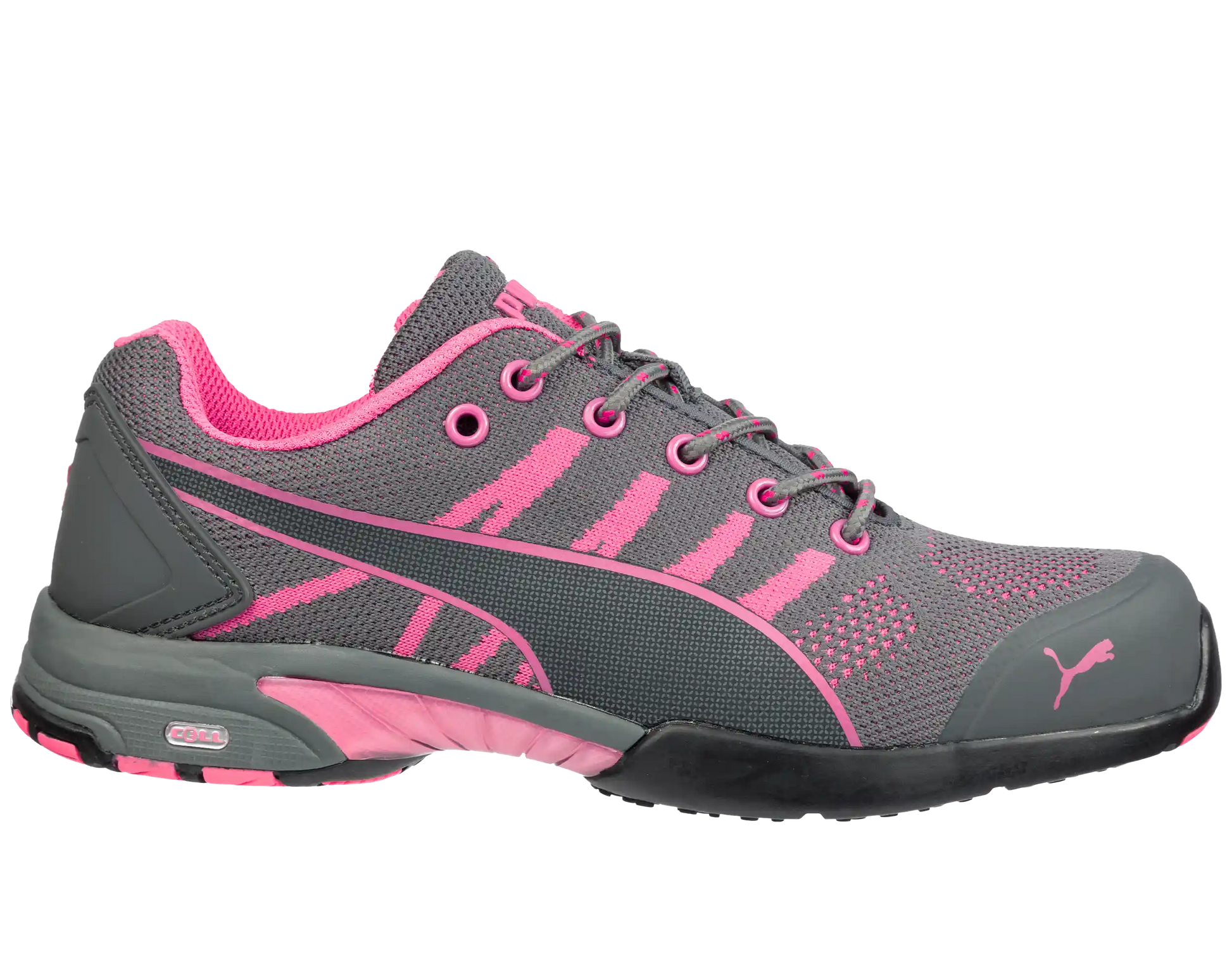 Puma dames werkschoenen Celerity Knit Pink WNS Low S1 HRO SRC 64291 voorkant rechts