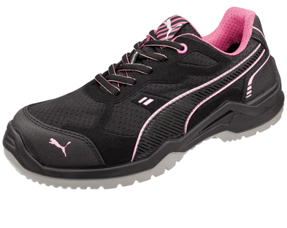 Puma dames werkschoenen Fuse TC Pink WNS Low S1P SRC ESD 64411 schuin neus