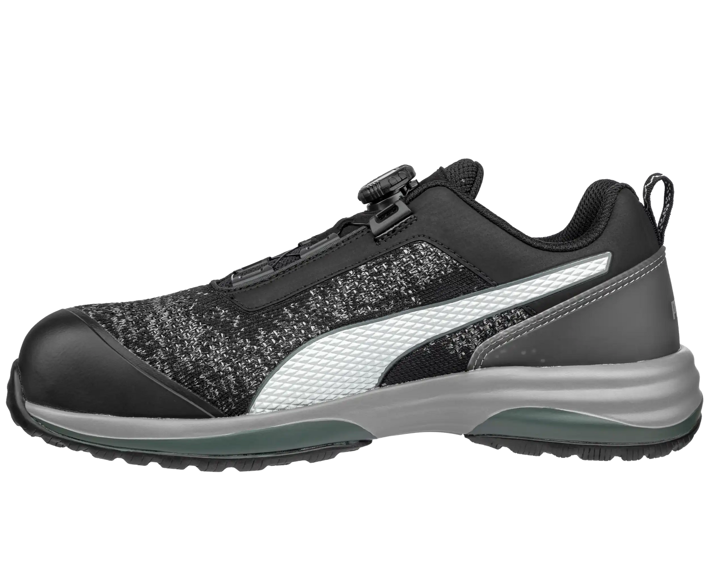 Puma werkschoenen Charge Black Disc Low S1P SRC ESD 64454.1 voorkant links