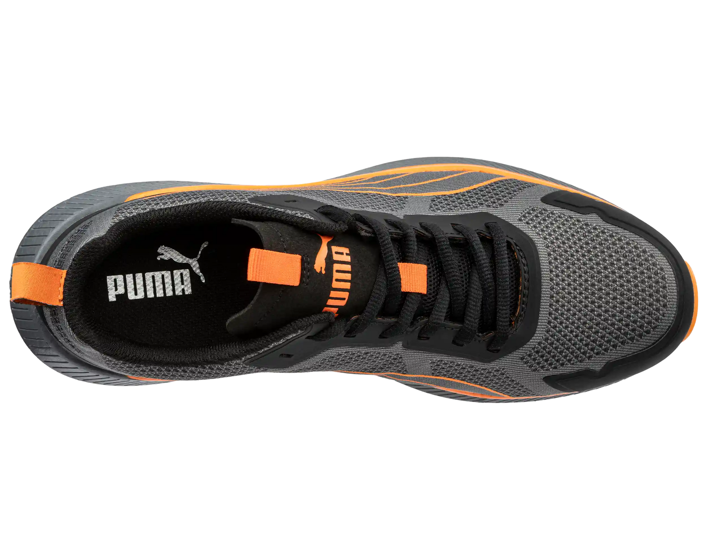 Puma werkschoenen S1PS 64500 Slide grijs/oranje bovenkant