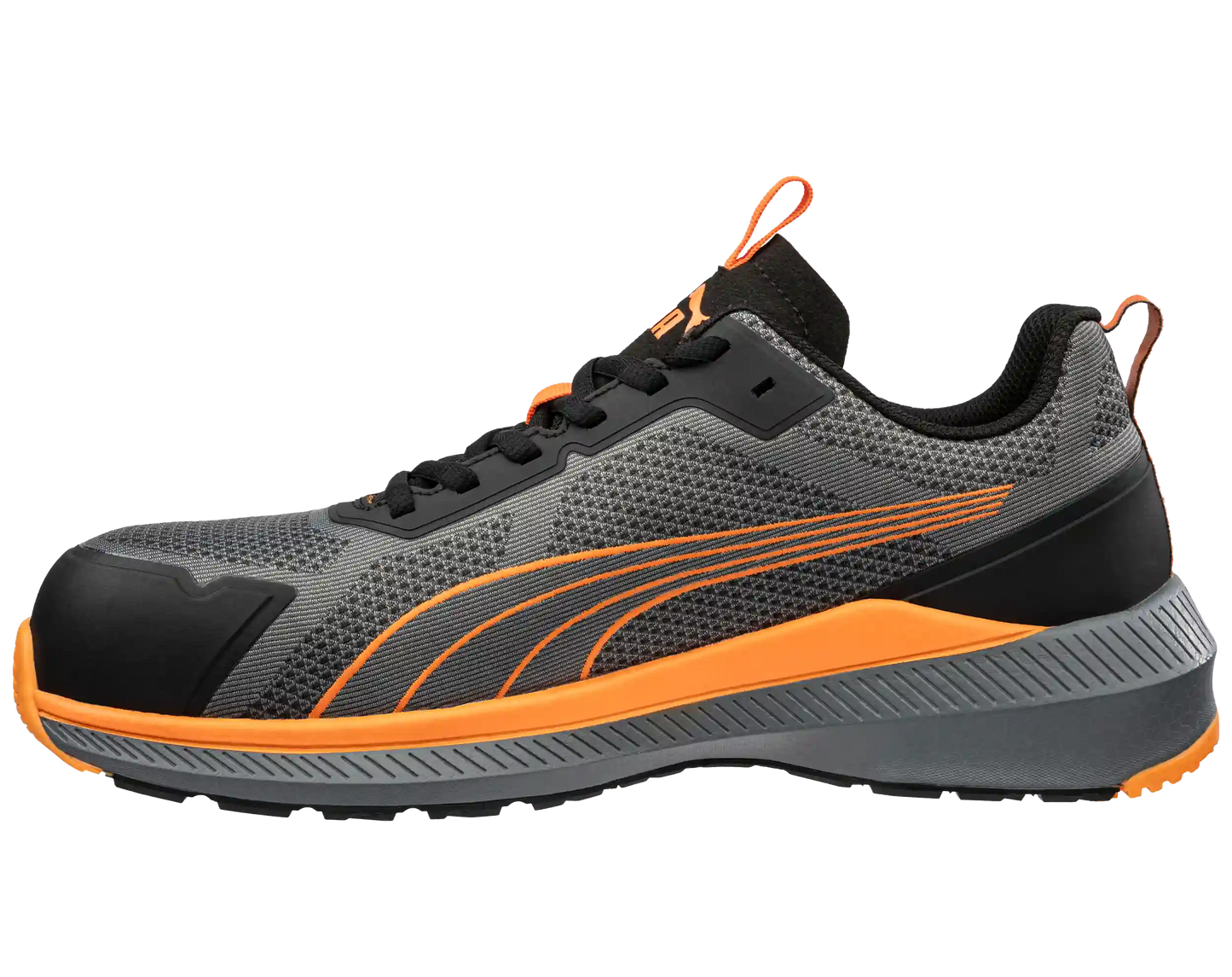 Puma werkschoenen S1PS 64500 Slide grijs/oranje voorkant links