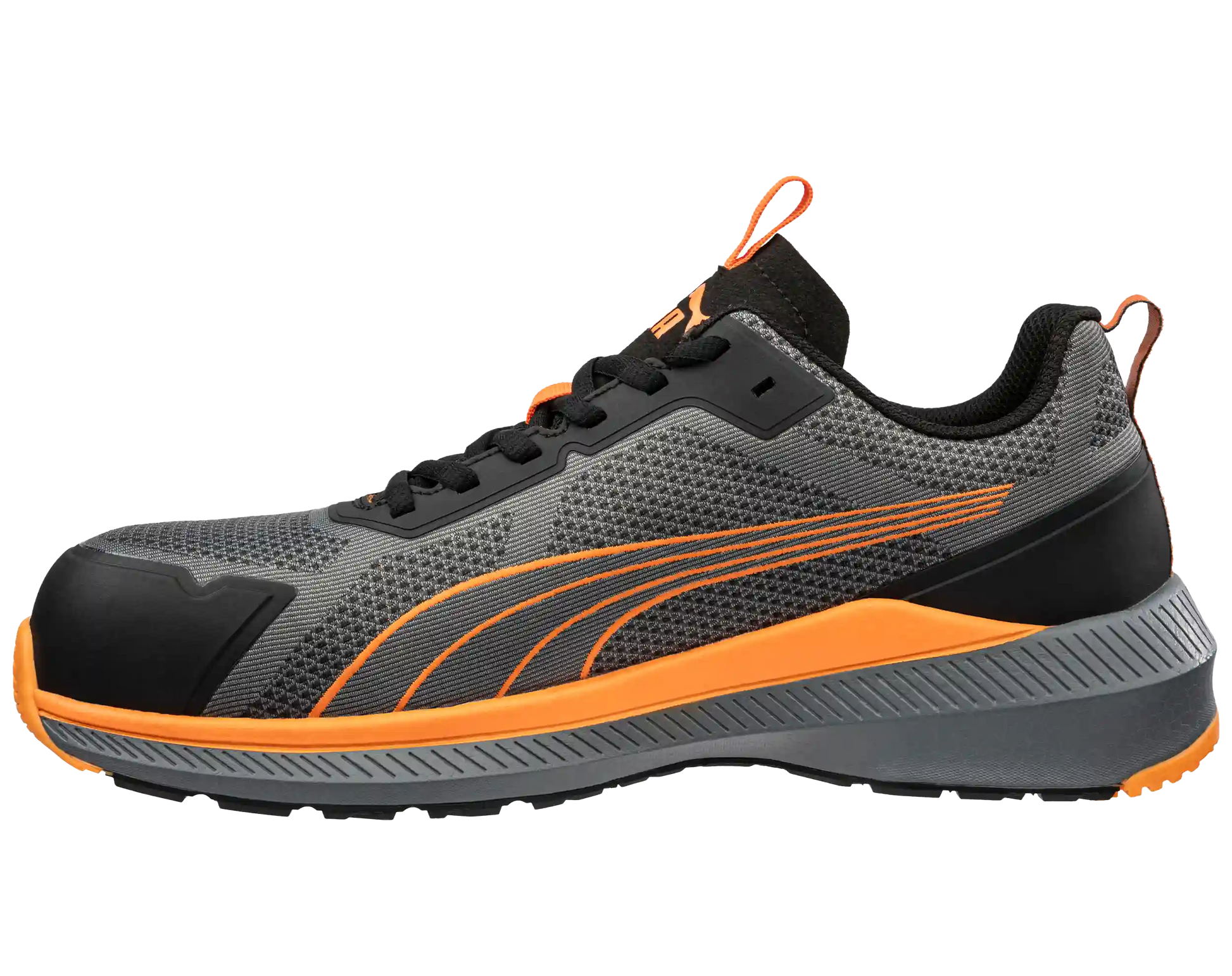 Puma werkschoenen S1PS 64500 Slide grijs/oranje voorkant links