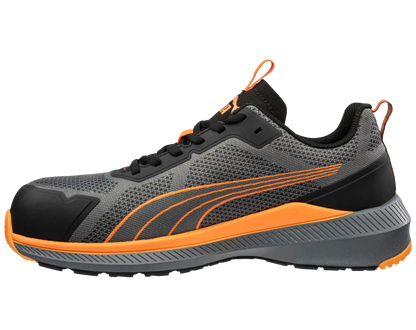 Puma werkschoenen S1PS 64500 Slide grijs/oranje voorkant links