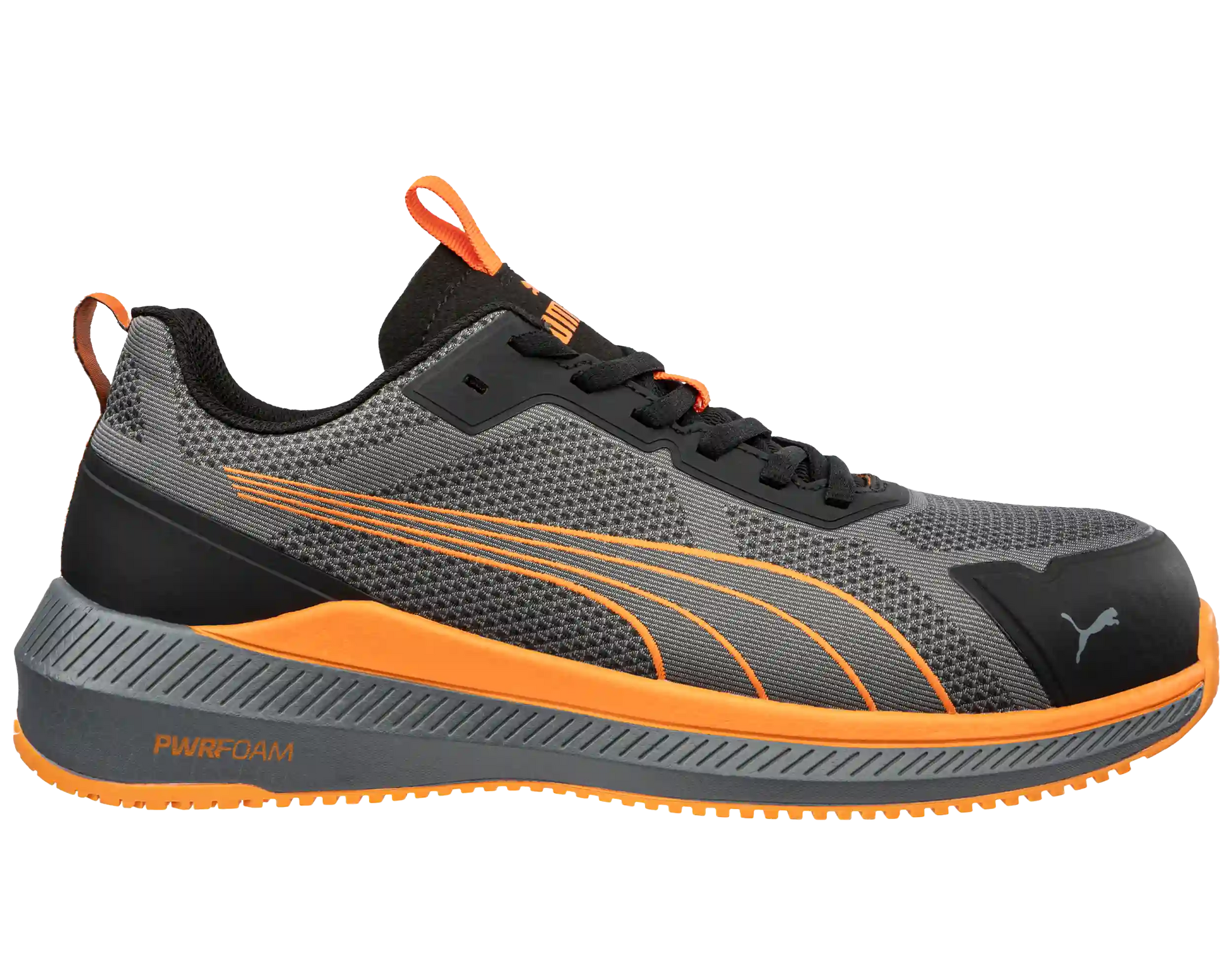 Puma werkschoenen S1PS 64500 Slide grijs/oranje voorkant rechts