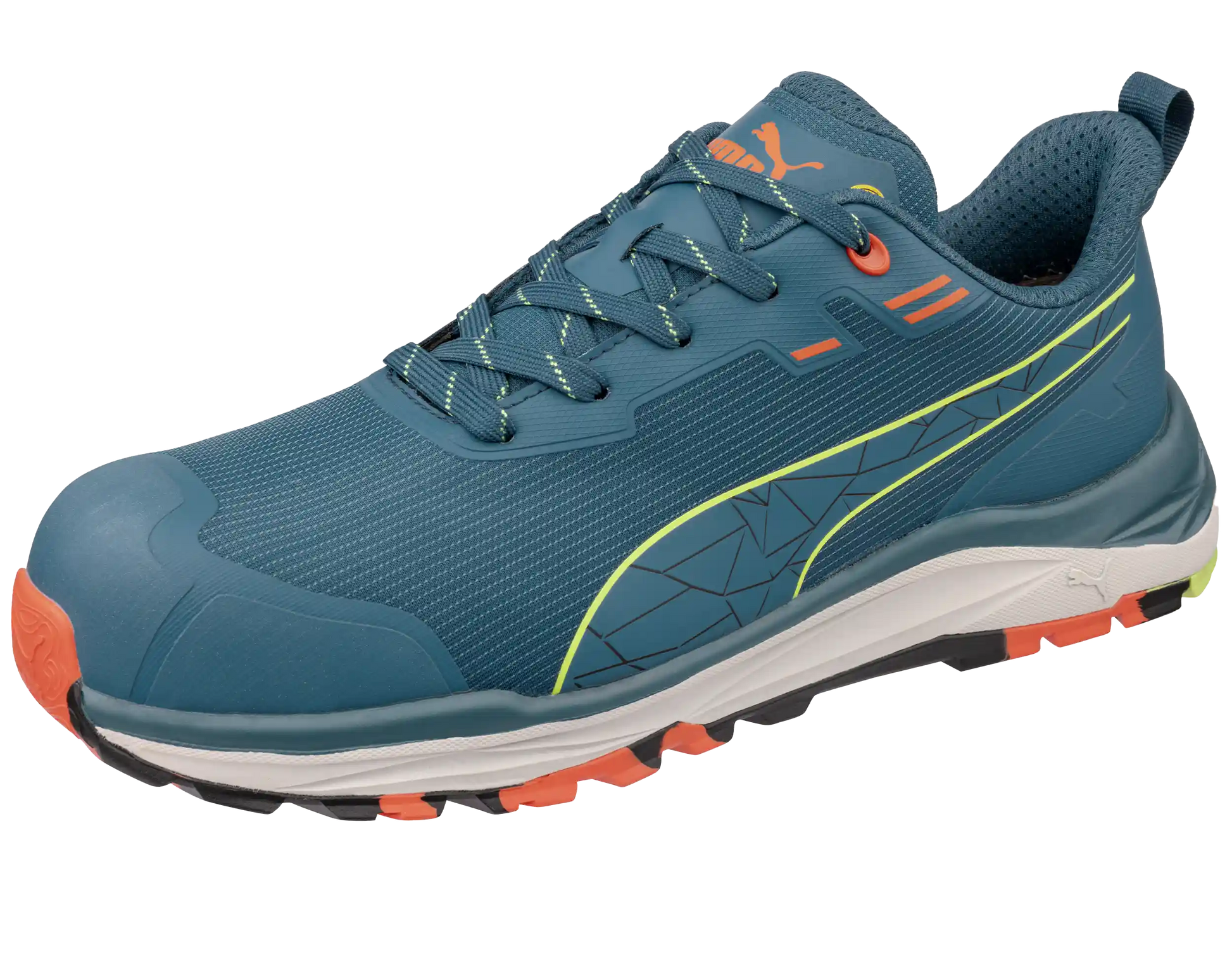 Puma werkschoenen Xplore Blauw S3S ESD FO HRO SR 64564 schuin neus