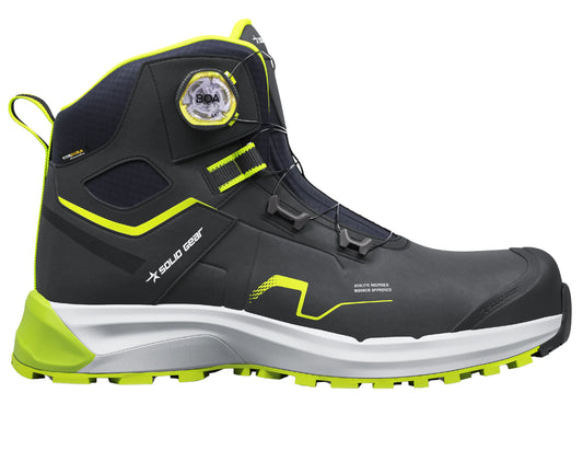 Solid Gear werkschoenen S3S Sonar Mid Green zijkant