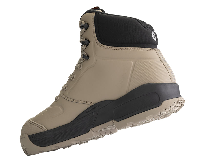 Totectors werkschoenen S7L Williams Hoog Khaky achterkant schuin