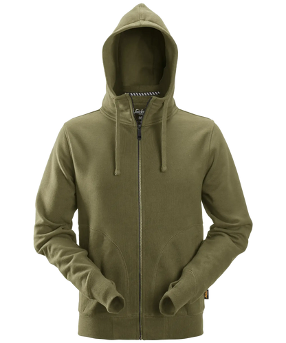 Vest met capuchon Snickers 2890 groen voorkant