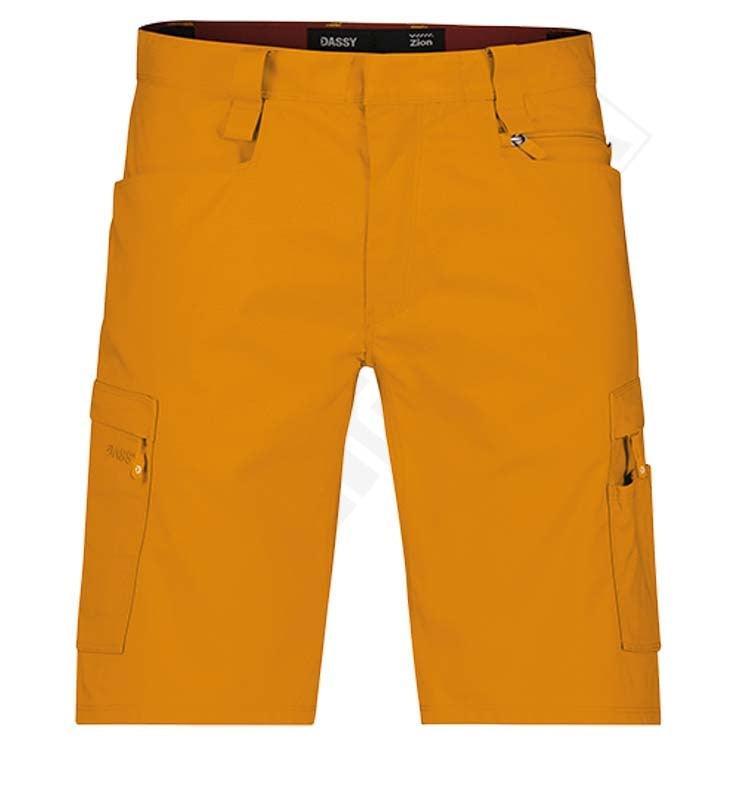Korte werkbroek Dassy Zion geel
